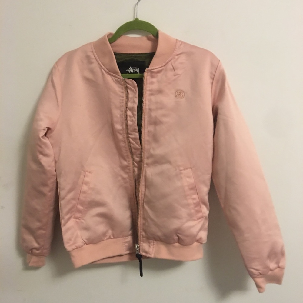 Stussy Pink Bomber Jacket